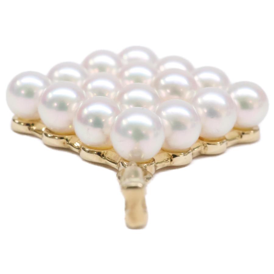 MIKIMOTO（ミキモト） 美品 K14 ベビーパール スクエアトップ