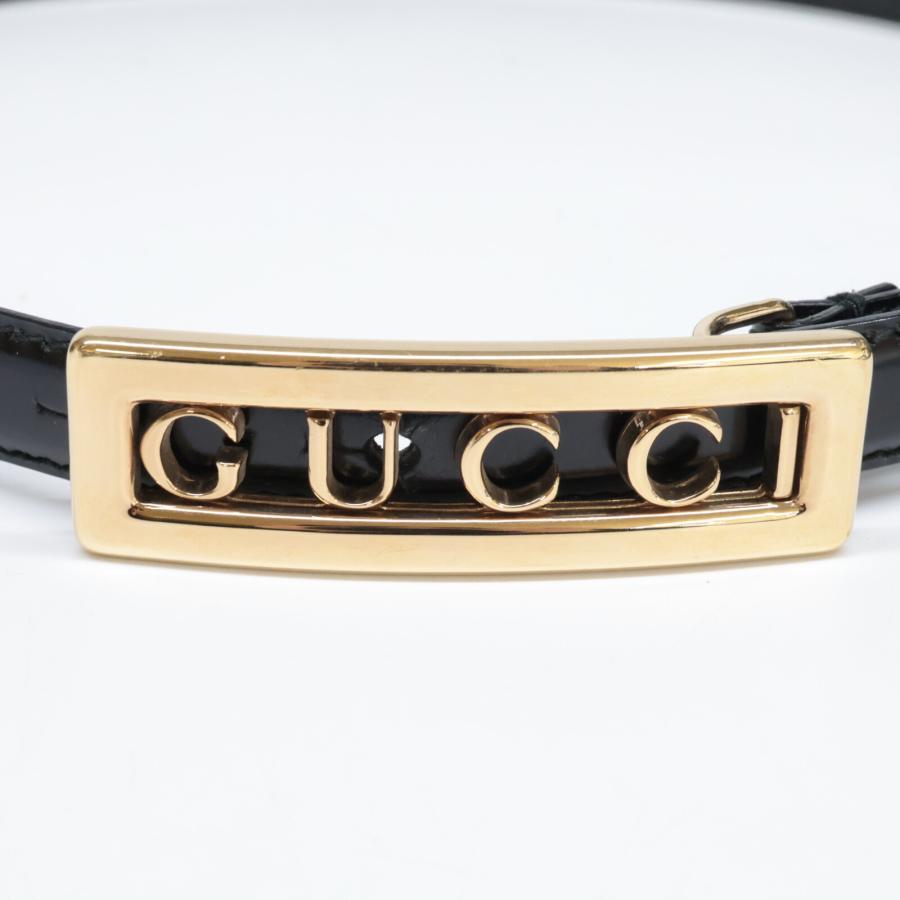 GUCCI（グッチ） 037・2092・0939・0 ロゴバックル パテントレザー