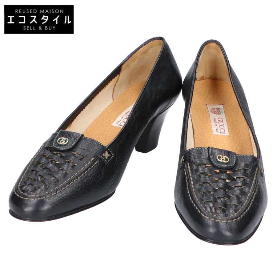 GUCCI（グッチ） 1029 GGレザー パンプス/ シューズ 35 1/2 ブラック