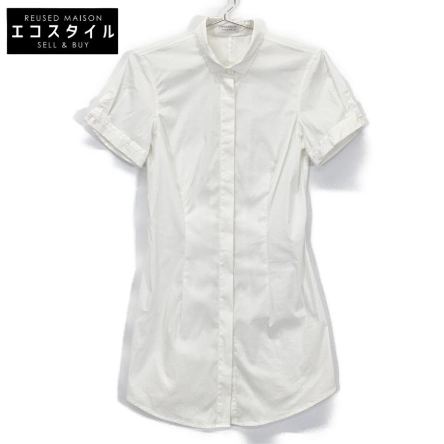 ブルネロクチネリ ﾎﾜｲﾄ ｼｬﾂﾌﾞﾗｳｽ XS BRUNELLO CUCINELLI ブルネロクチネリ ホワイト シャツブラウス XS