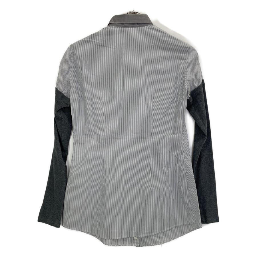 BRUNELLO CUCINELLI ブルネロクチネリ グレー ストライプ 切り替えシャツ グレー S トップス コットン レディース 中古_2