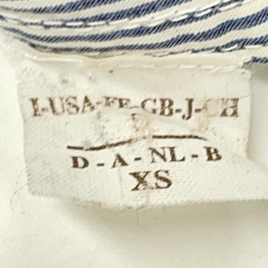 BRUNELLO CUCINELLI ブルネロクチネリ グレー ストライプ 切り替えシャツ グレー S トップス コットン レディース 中古_4