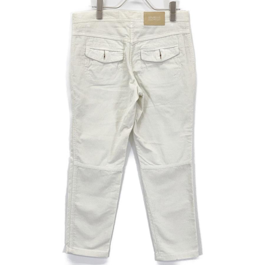 BRUNELLO CUCINELLI ブルネロクチネリ ホワイト コーデュロイ パンツ