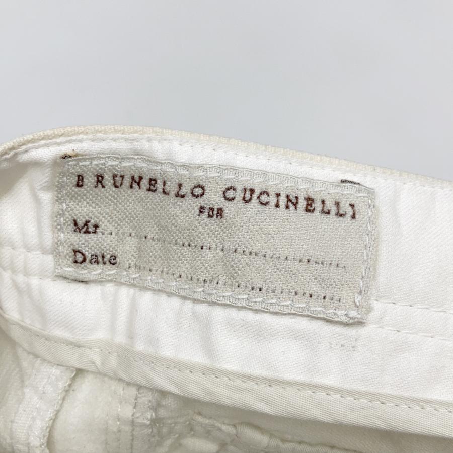 BRUNELLO CUCINELLI コーデュロイパンツ オフホワイト 38 BRUNELLO CUCINELLI ブルネロクチネリ ホワイト コーデュロイ パンツ