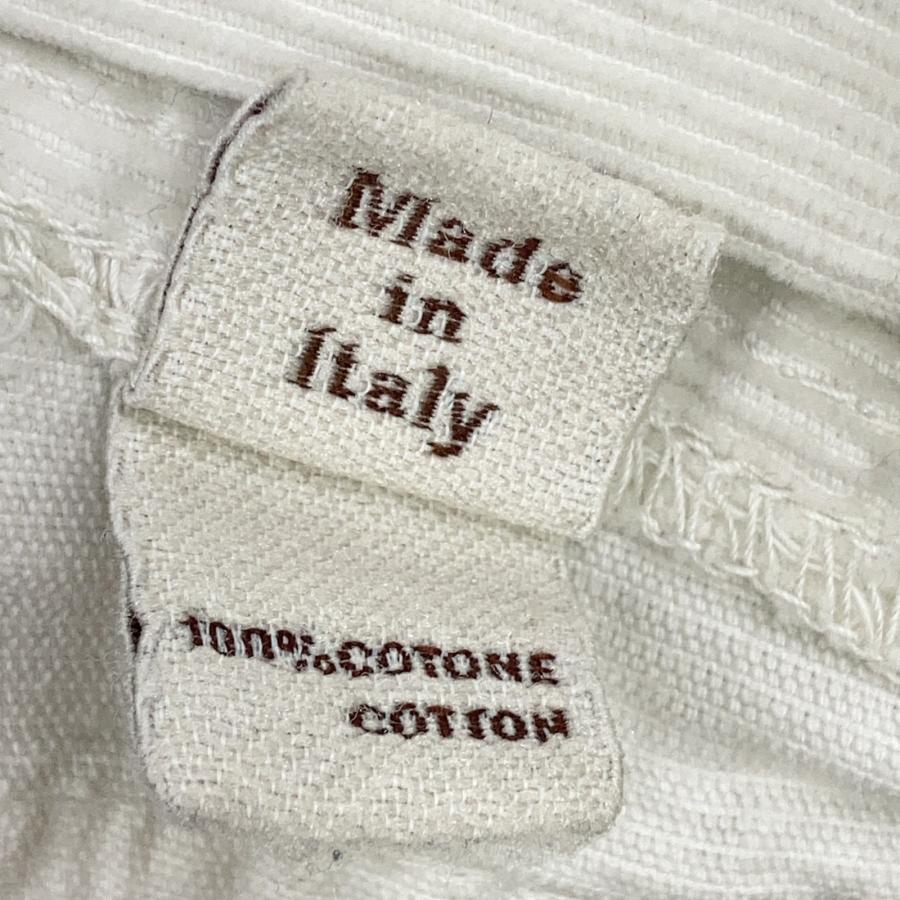 BRUNELLO CUCINELLI ブルネロクチネリ ホワイト コーデュロイ パンツ