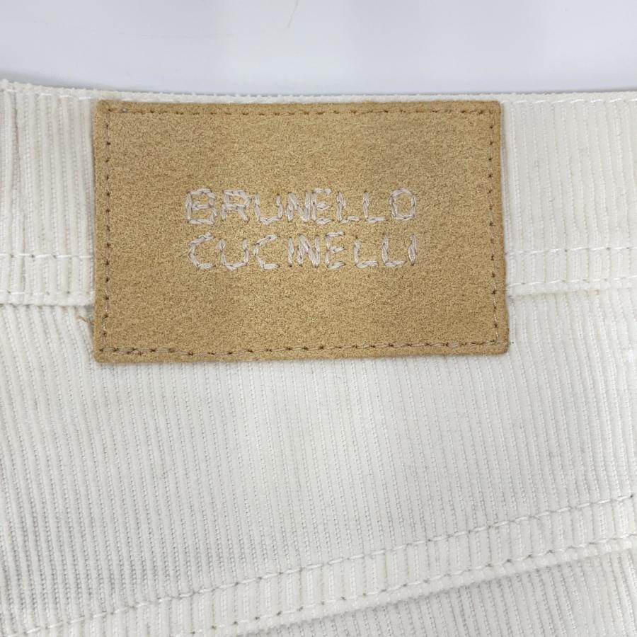 BRUNELLO CUCINELLI コーデュロイパンツ オフホワイト 38 BRUNELLO CUCINELLI ブルネロクチネリ ホワイト コーデュロイ パンツ