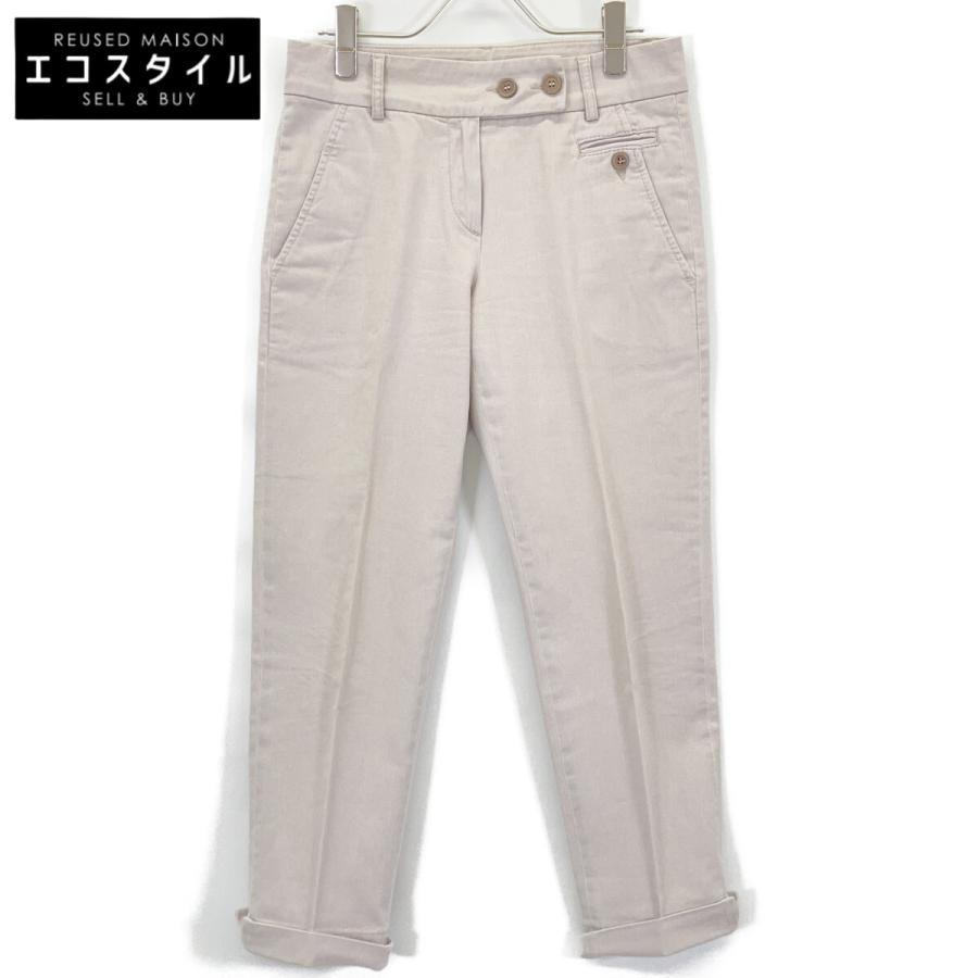 BRUNELLO CUCINELLI ブルネロクチネリ ライトグレーコットン パンツ