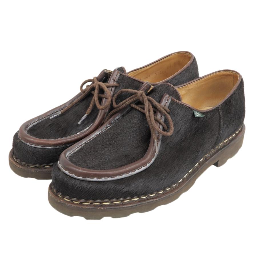 定価9.6万円 パラブーツ ミカエル ハラコファーチロリアンシューズ 42 Paraboot パラブーツ ミカエル ハラコ チロリアンシューズ メンズ 42