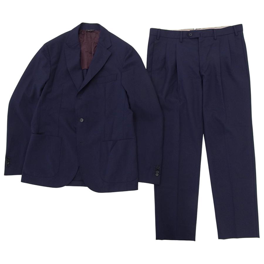 未使用 TEIJIN ×ロロピアーナ セットアップ L ウール100% 日本製 Loro Piana（ロロピアーナ） 美品 2B セットアップ スーツ ジャケット