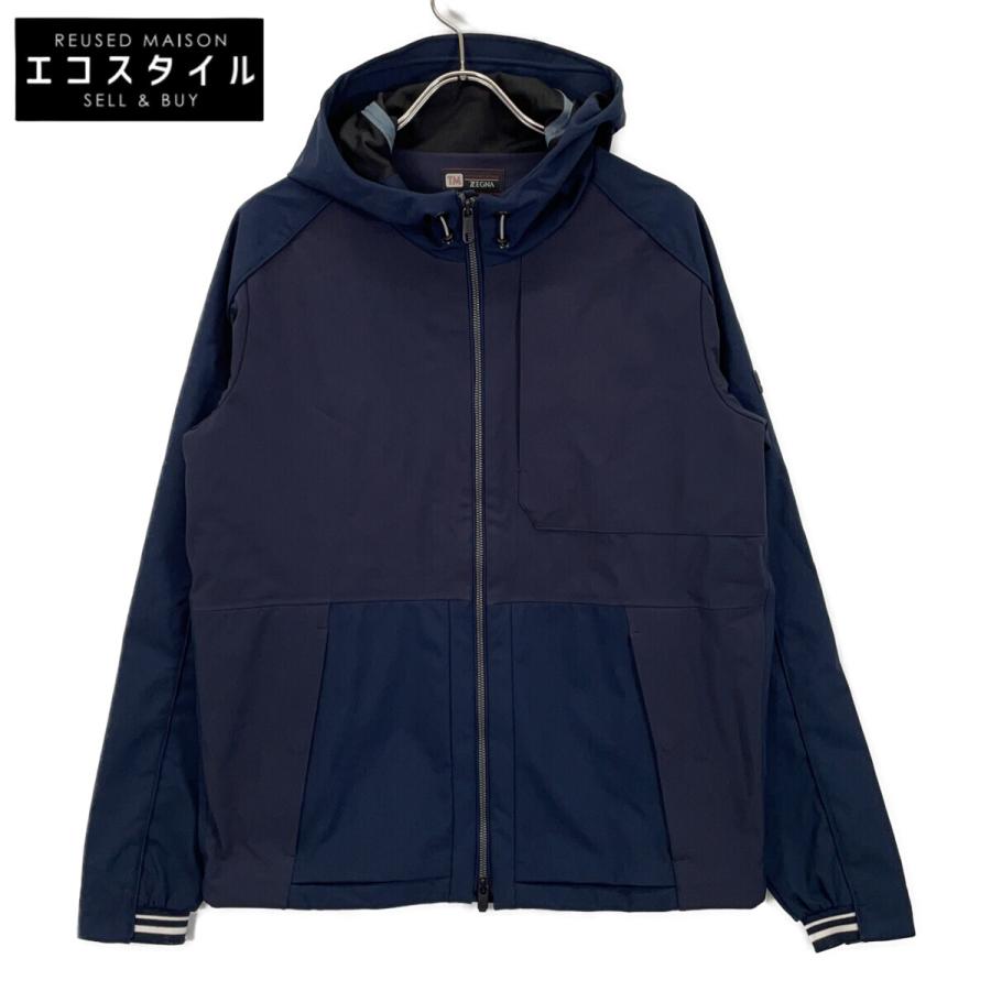 Z ZEGNA TECHMERINO ネイビージャケット　リバーシブル Z Zegna ジーゼニア ネイビー VW407 TECHMERINO ナイロンパーカー