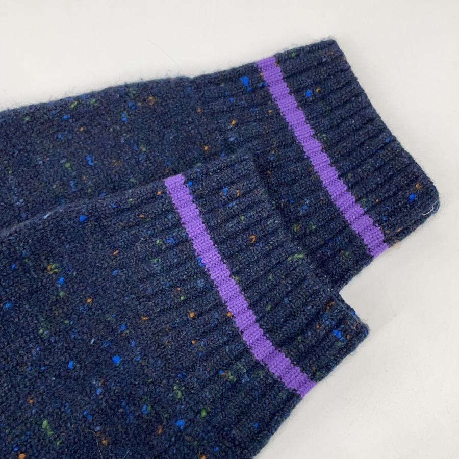 HERMES エルメス ネイビー カシミヤ混 ニットセーター XS トップス