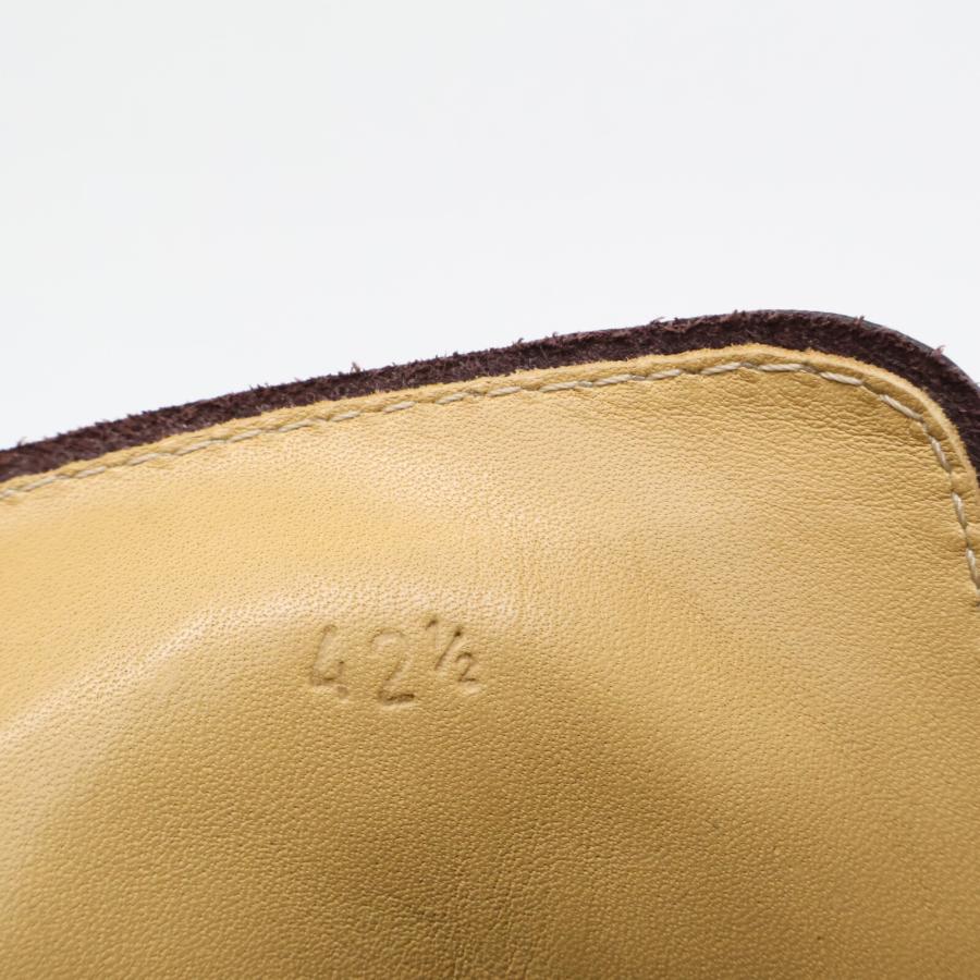 HERMES エルメス ブラウン レースアップ トレッキングブーツ ブラウン 42.5 シューズ レザー メンズ 中古_7
