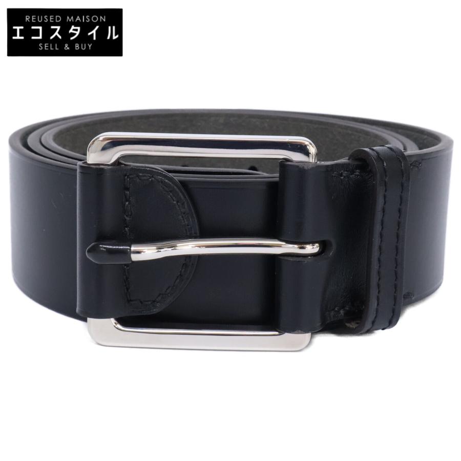 美品 HERMES エルメス タブ付バックル T刻 レザー ベルト 95