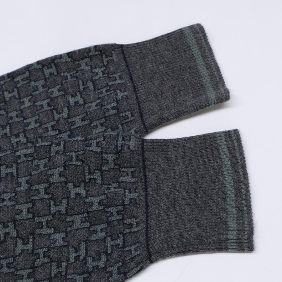 HERMES エルメス Hロゴ 総柄 ニット セーター M イタリア製 美品/ HERMES エルメス Hロゴ柄 カシミヤ×シルク ニットセーター M