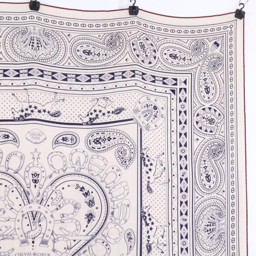 美品 HERMES エルメス シュヴァル・ドゥ・クール・バンダナ 