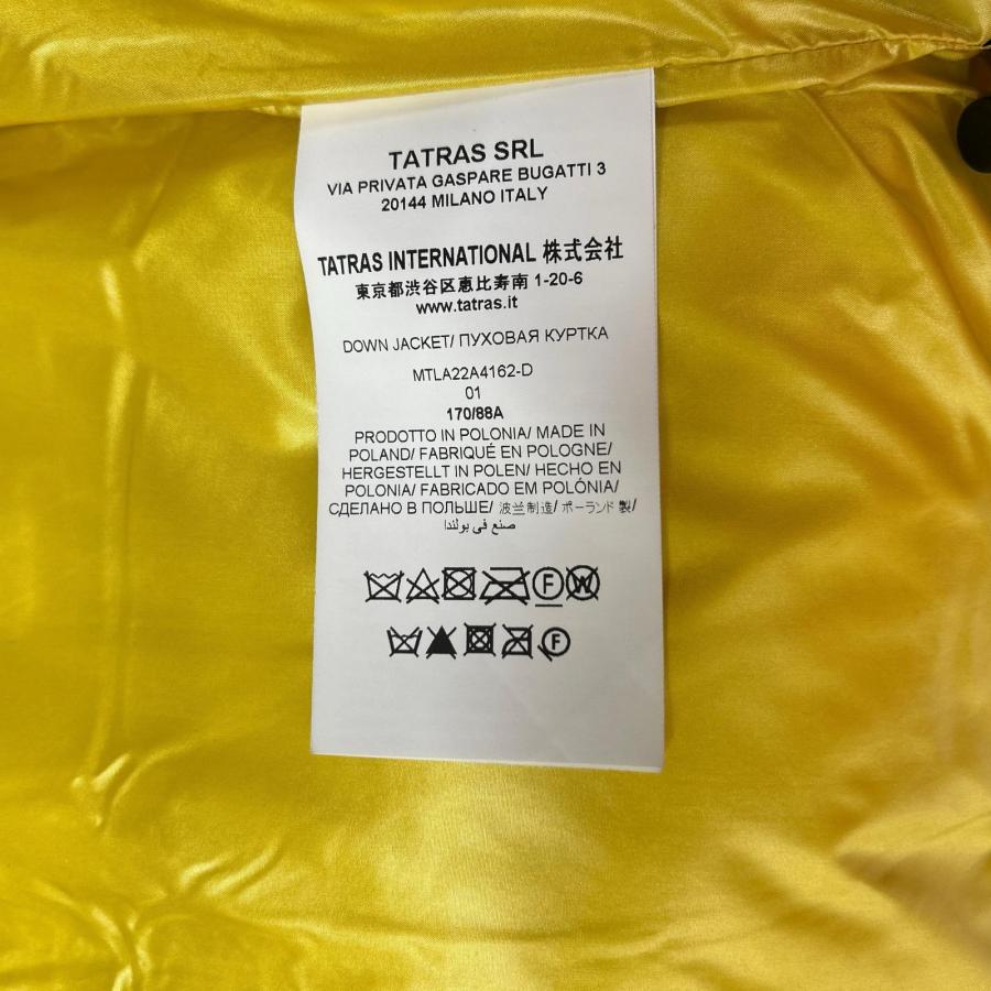 TATRAS タトラス MTLA22A4162-D ブラック ポーランドラクーンファー フーディダウンコート ブラック 01 コート ナイロン メンズ 中古の画像
