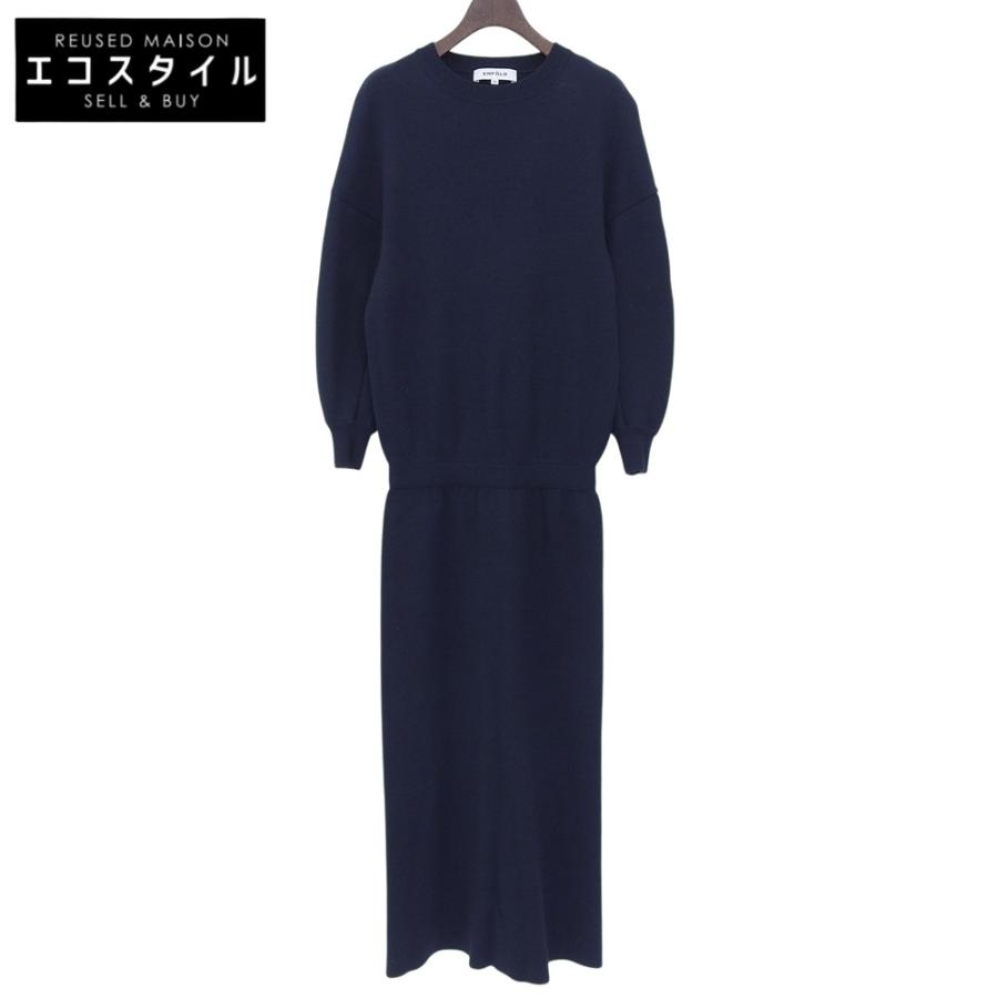ENFOLD（エンフォルド） 美品 リブニット クルーネック 長袖 