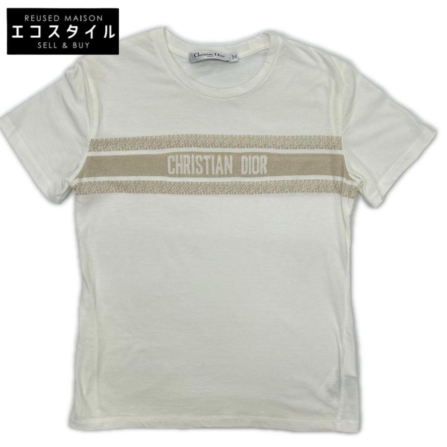 DIOR ディオール 213T04A4494 ロゴ Tシャツ S レディース : ブランド 