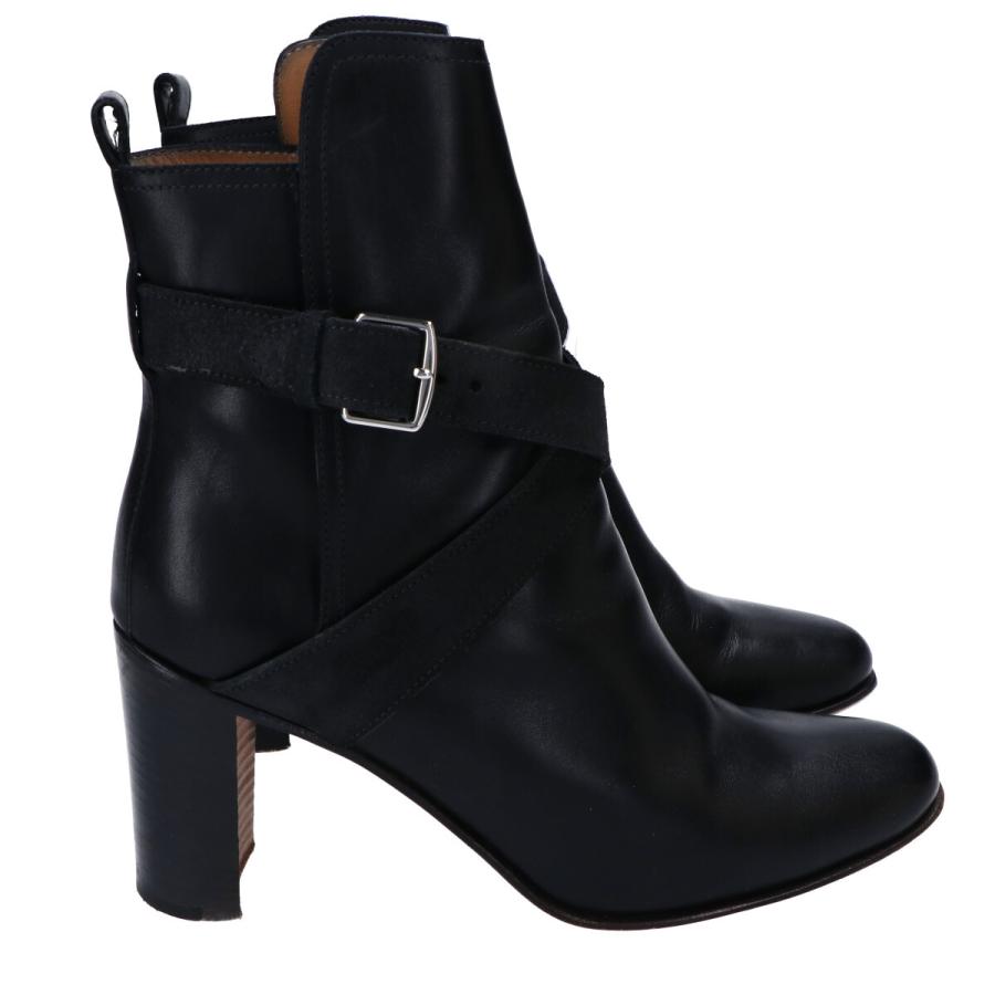 HERMES エルメス レザー ジョッパーブーツ/ シューズ 37 ブラック