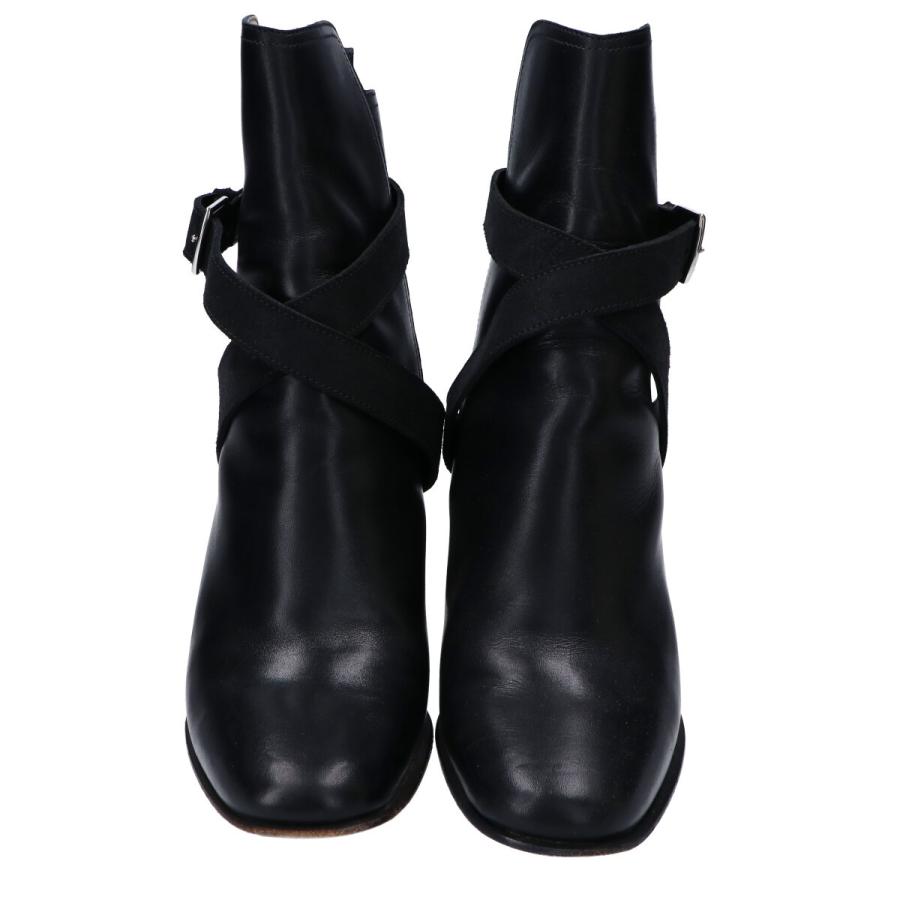 HERMES エルメス レザー ジョッパーブーツ/ シューズ 37 ブラック