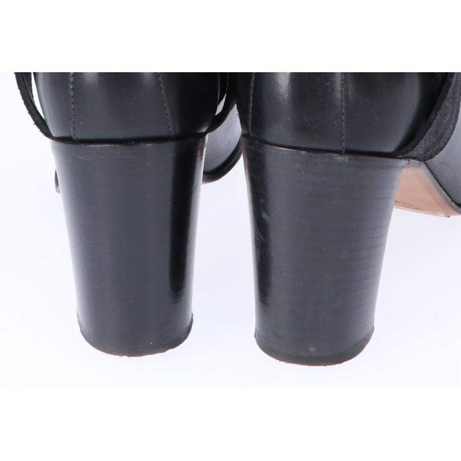 HERMES エルメス レザー ジョッパーブーツ/ シューズ 37 ブラック