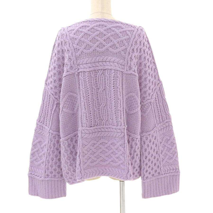 MYLAN マイラン ケーブル編みニット カーディガン レディース  