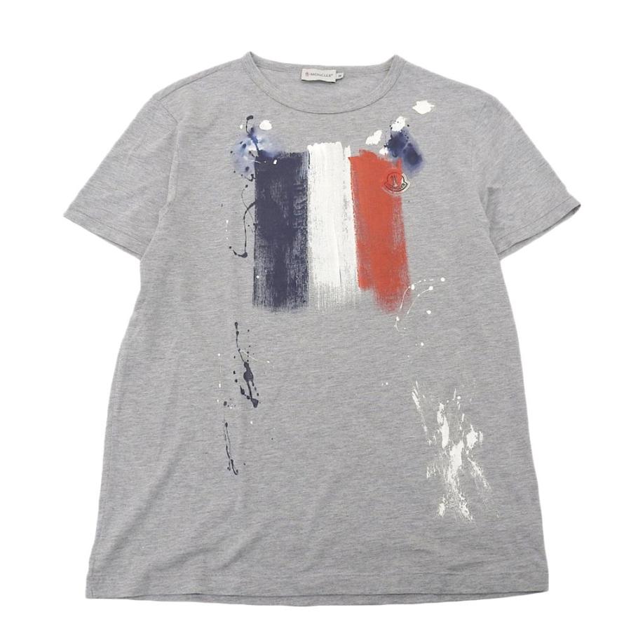 MONCLER 美品/ モンクレール ペンキ クルーネック 半袖Tシャツ 
