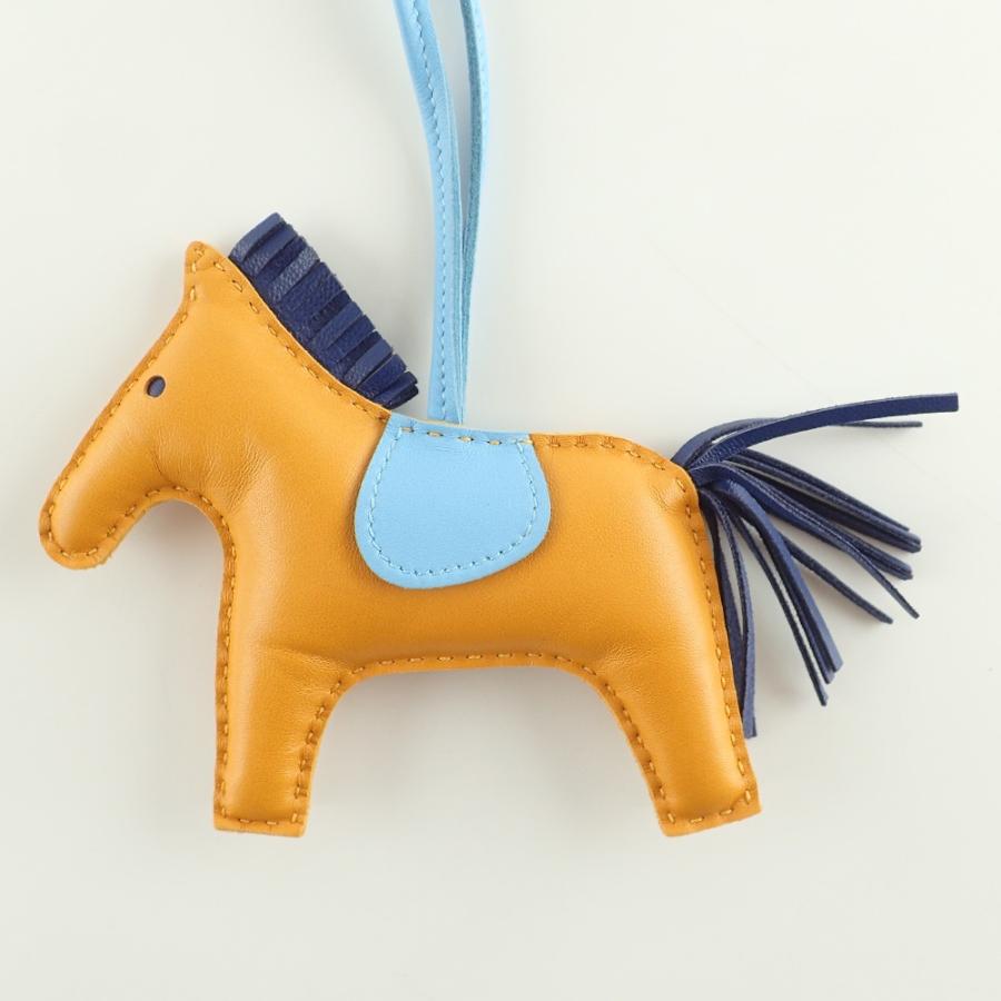 美品/ HERMES エルメス Ａ AM刻印 ロデオ チャーム PM イエロー