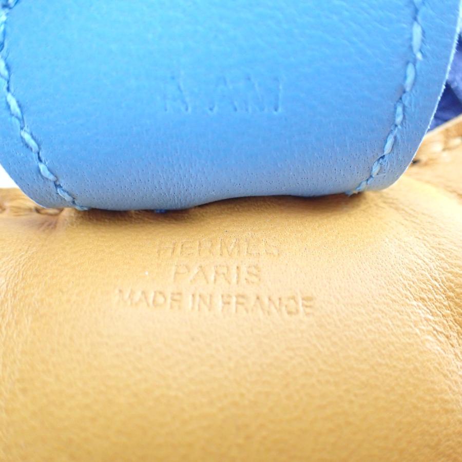 美品/ HERMES エルメス A AM刻印 ロデオ チャーム PM イエロー