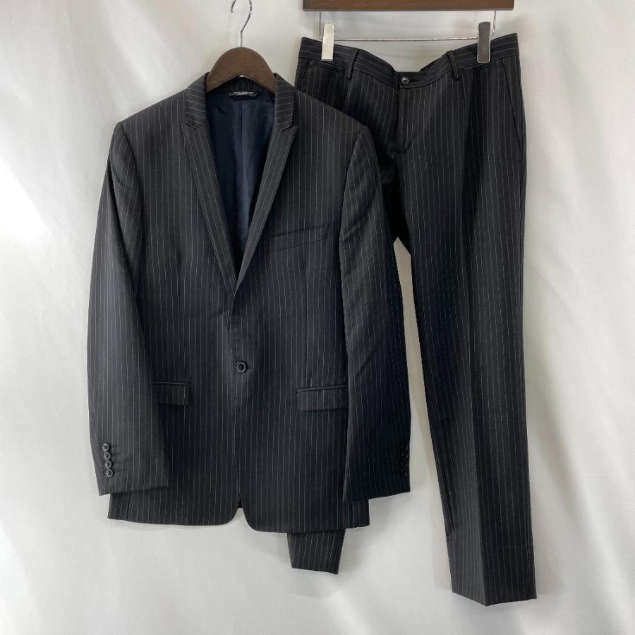 Dolce&Gabbana ドルチェアンドガッバーナ チャコールグレー ストライプ