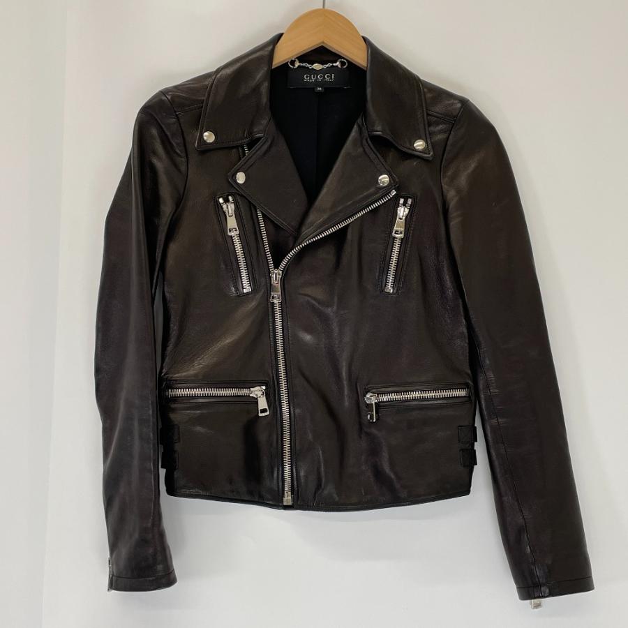 GUCCI（グッチ） ブラック 371225 トムフォード期 ラムレザーダブル