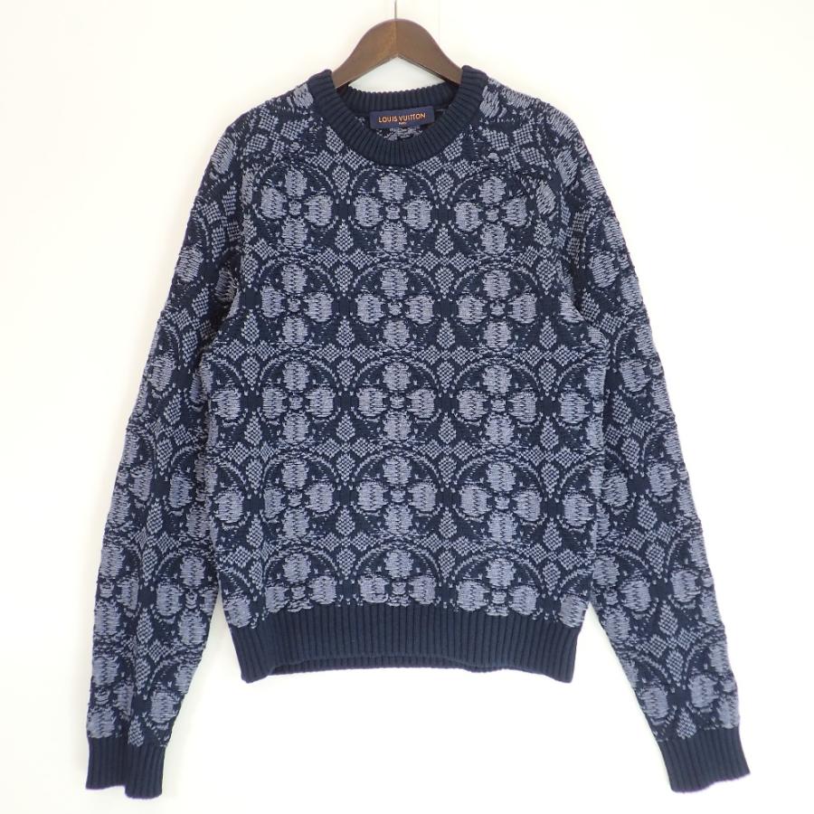 LOUIS VUITTON ルイ ヴィトン ネイビー RM202 YGF HJN77W フラワー