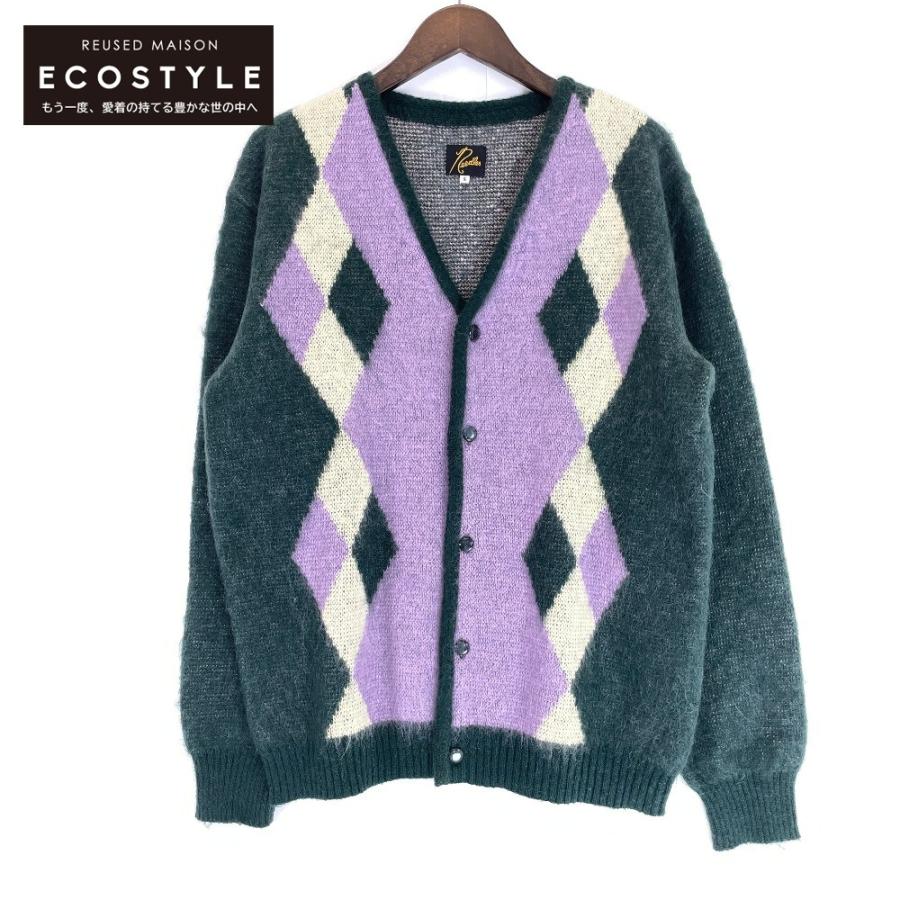 NEEDLES ニードルズ グリーン アーガイル柄 LQ272 モヘア ニット