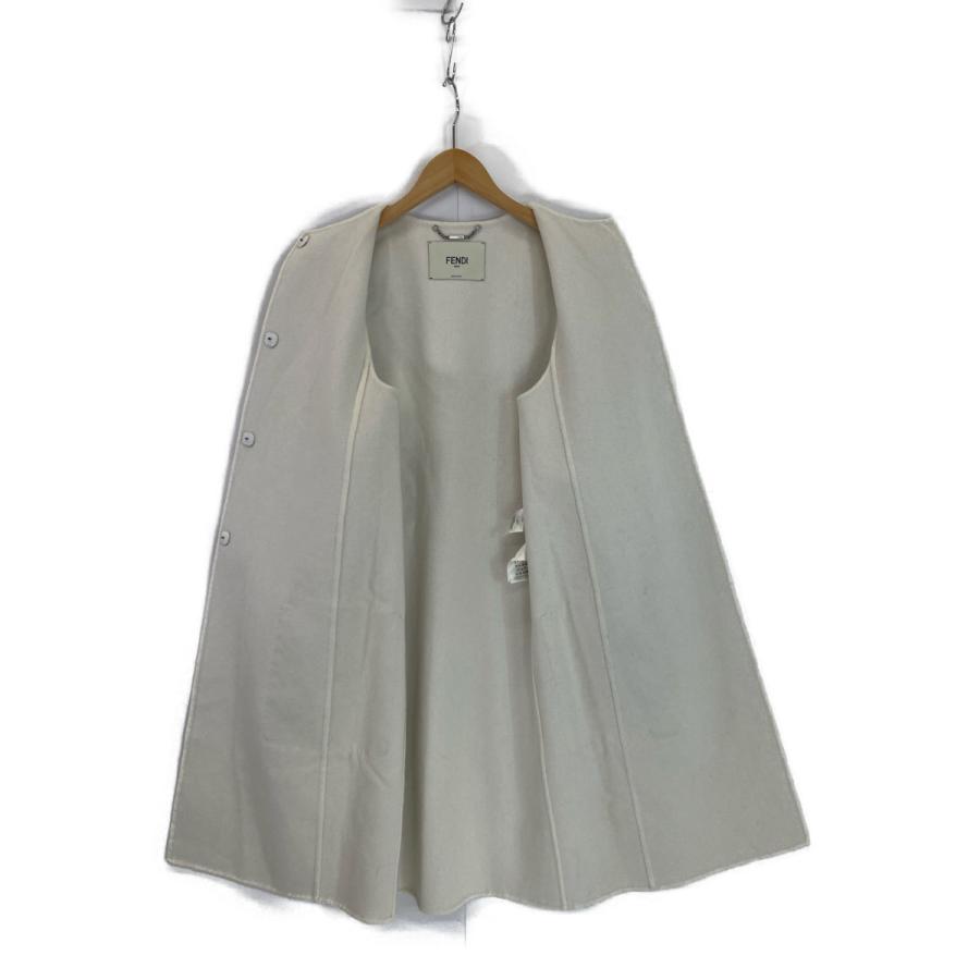 フェンディケープコートマントグレーファーポケット38 FENDI
