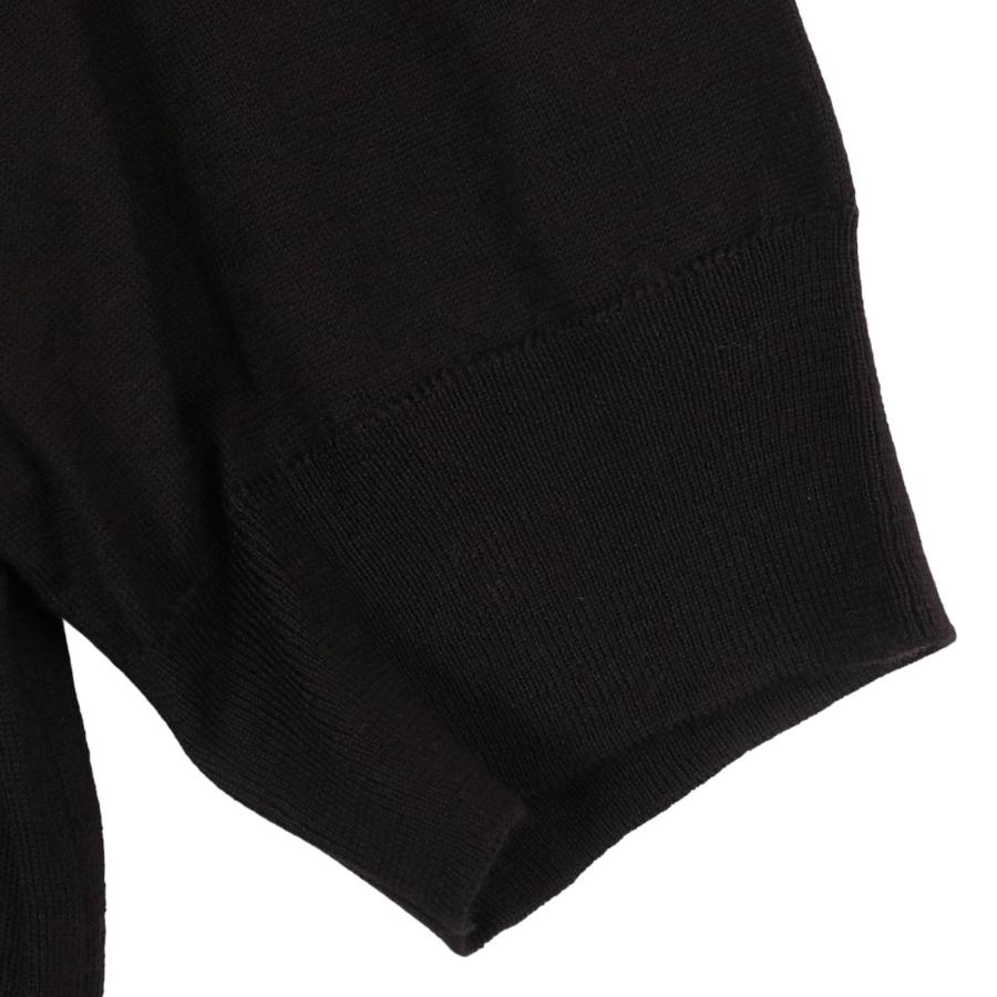 ジルサンダー ブラック 23年春夏 HARMONY ニットTシャツ 50 JIL SANDER（ジルサンダー） ブラック 23年春夏 HARMONY ニットTシャツ
