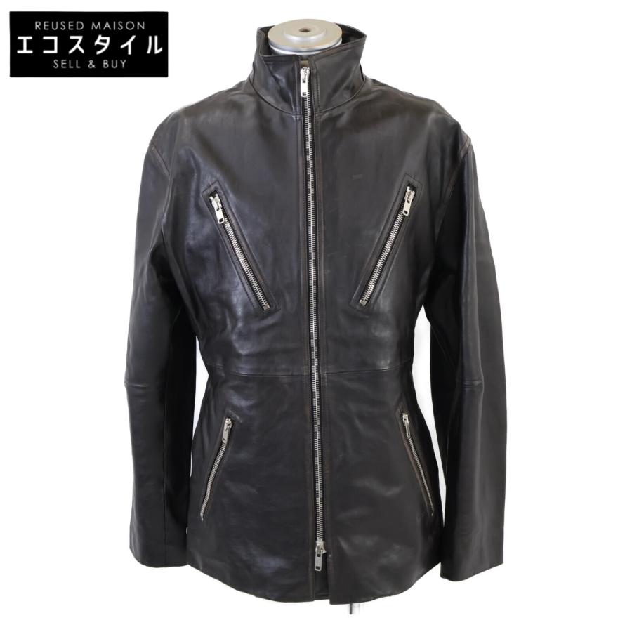 美品/国内正規 DIOR HOMME ディオールオム 243L411A0652 レザー ロング