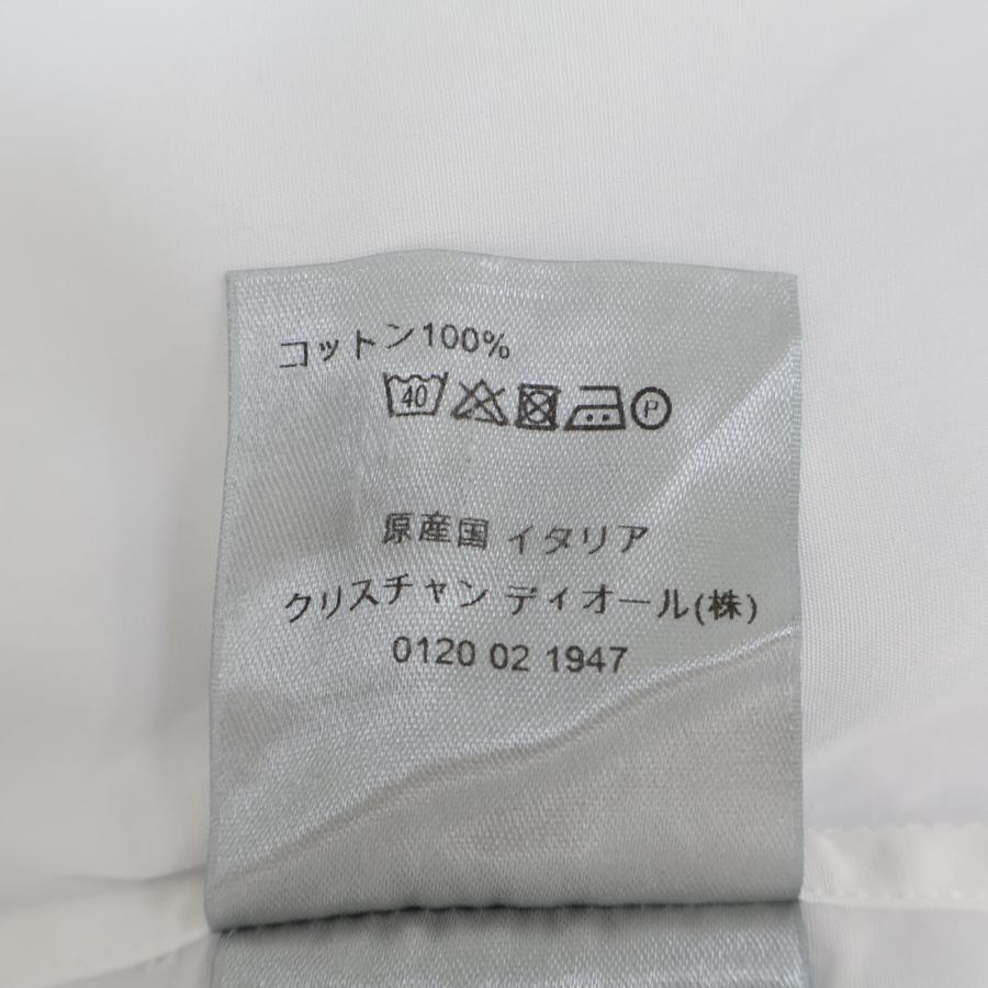 Dior HOMME ディオールオム ホワイト 733C518B1581 bee刺繍 比翼 Dior HOMME ディオールオム ホワイト 733C518B1581 bee刺繍 比翼