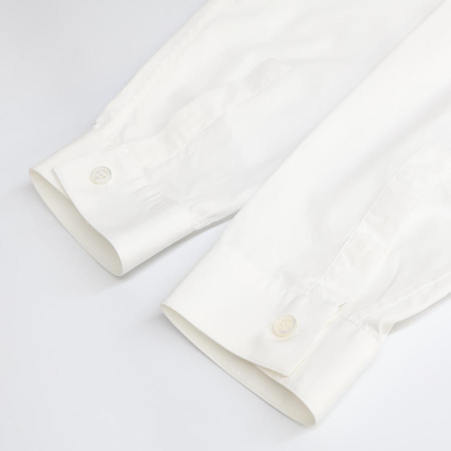 Dior HOMME ディオールオム ホワイト 733C518B1581 bee刺繍 比翼 Dior HOMME ディオールオム ホワイト 733C518B1581 bee刺繍 比翼