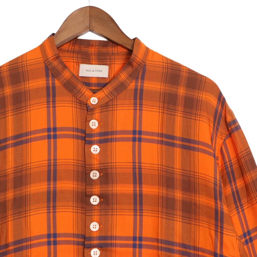 BED J.W. FORD ベッドフォード オレンジ 21SS-B-BL02 チェック柄