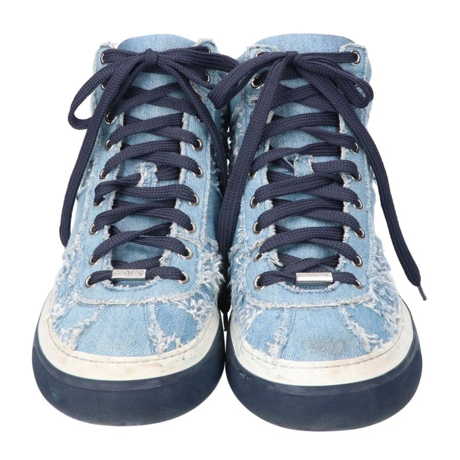 JIMMY CHOO ジミーチュウ デニム ハイカット スニーカー シューズ 42