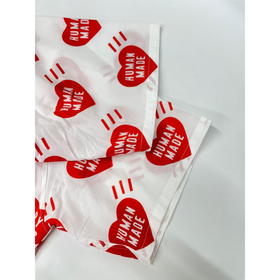 HUMAN MADE ヒューマンメイド ホワイト×レッド ハート アロハシャツ XL