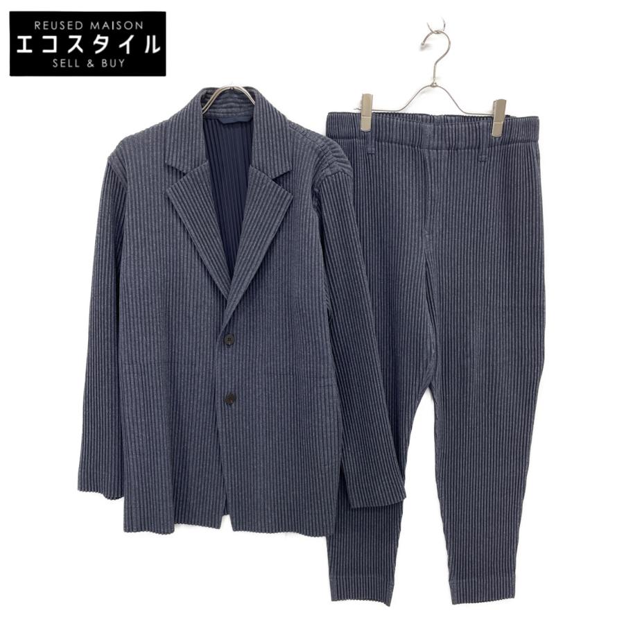HOMME PLISSE ISSEY MIYAKE オムプリッセ イッセイミヤケ ブルーグレー