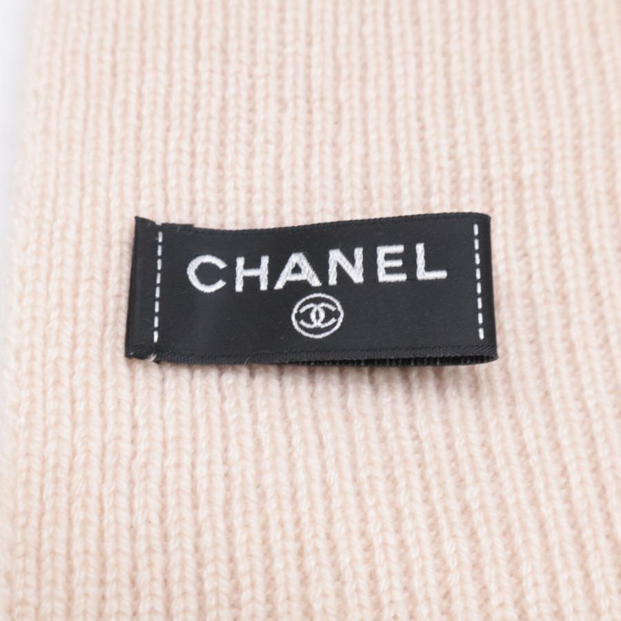 CHANEL（シャネル） 美品 25C CHANELロゴ カシミヤ ニット マフラー