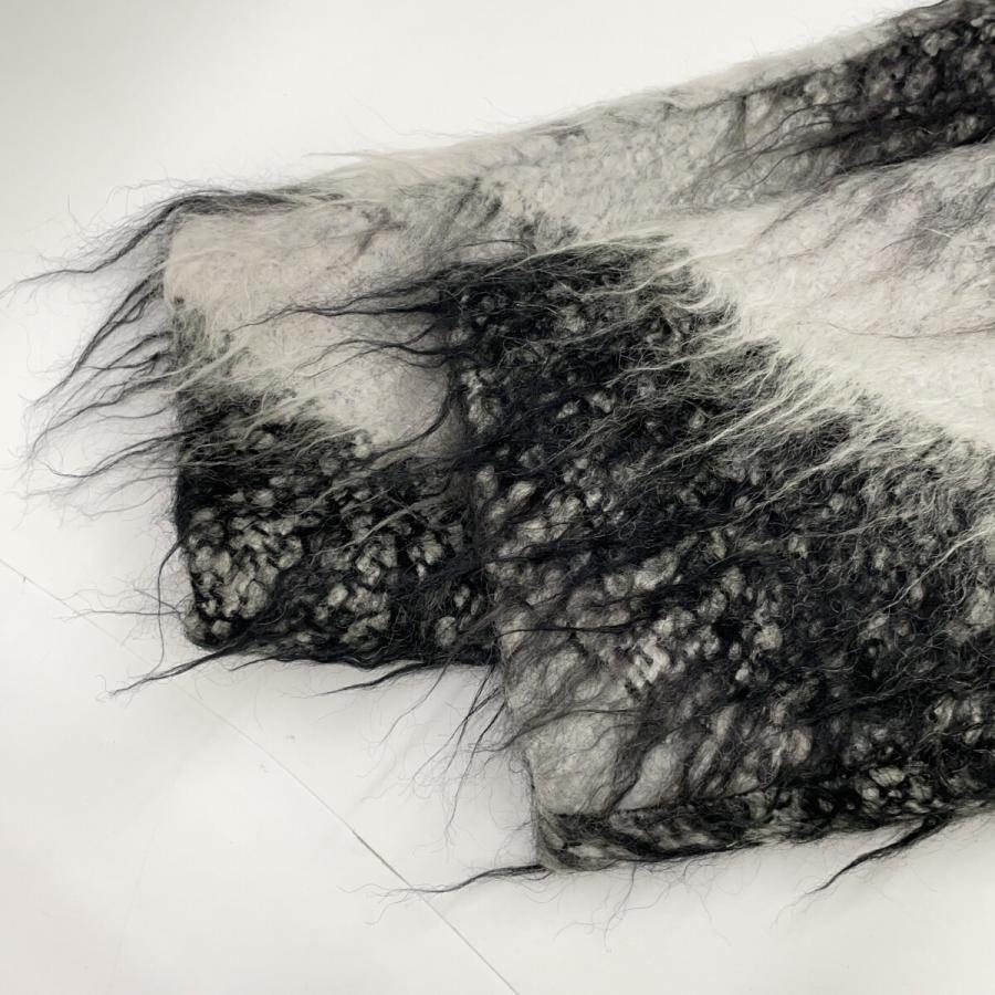 MARNI マルニ 13-14AW ブラック/グレー CPMAO10A00TW577 モヘア混 チェスターコート ブラック グレー 40 コート ウール レディース 中古の画像