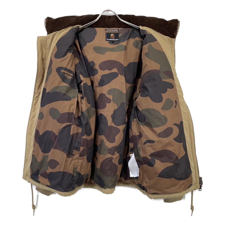 A BATHING APE アベイシングエイプ ベージュ 007DNK801302M ダウンジャケット ベージュ M ジャケット ポリエステル メンズ 中古の画像