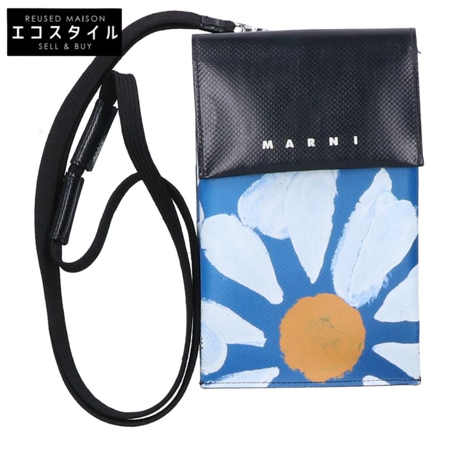 MARNI（マルニ） TEMI0004A2 P4608 フラワー スマホ ショルダーバッグ 