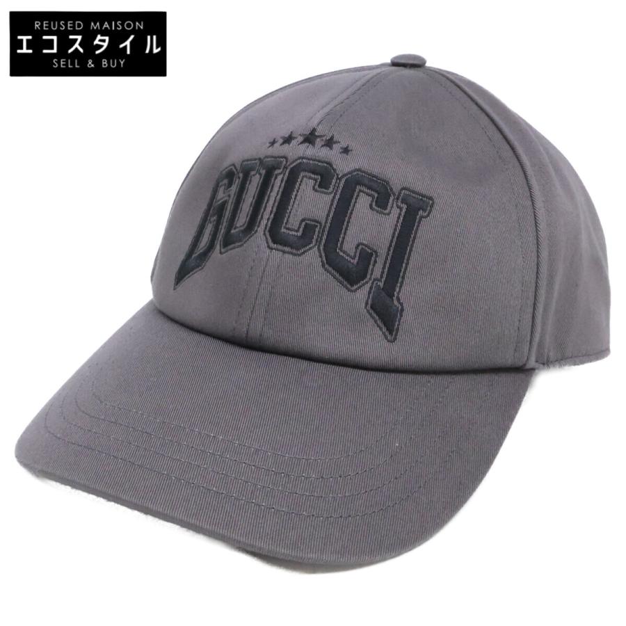 GUCCI（グッチ） 美品/国内正規 817455 4HBDS ロゴ刺繍 コットン 