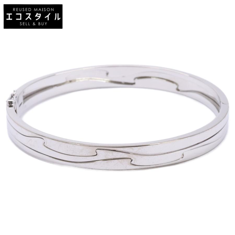 GEORG JENSEN ジョージジェンセン K18WG 3ロウ フュージョン バングル