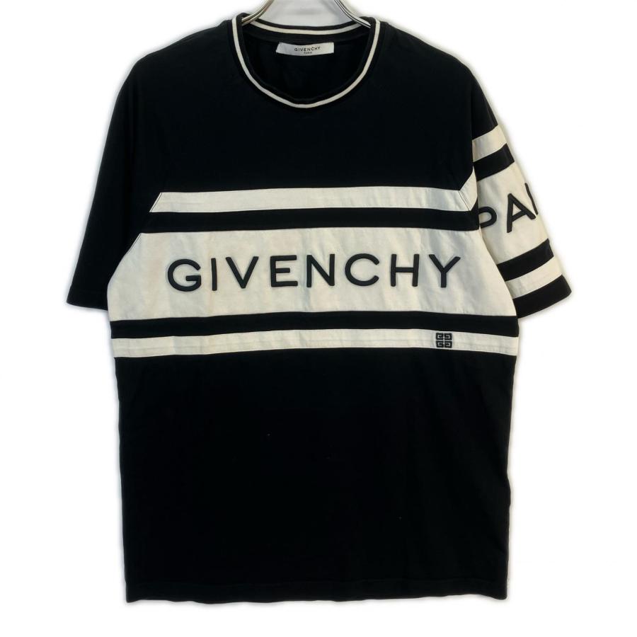 GIVENCHY ジバンシィ ブラック/ホワイト BM70KV3002 19SS ロゴ Tシャツ