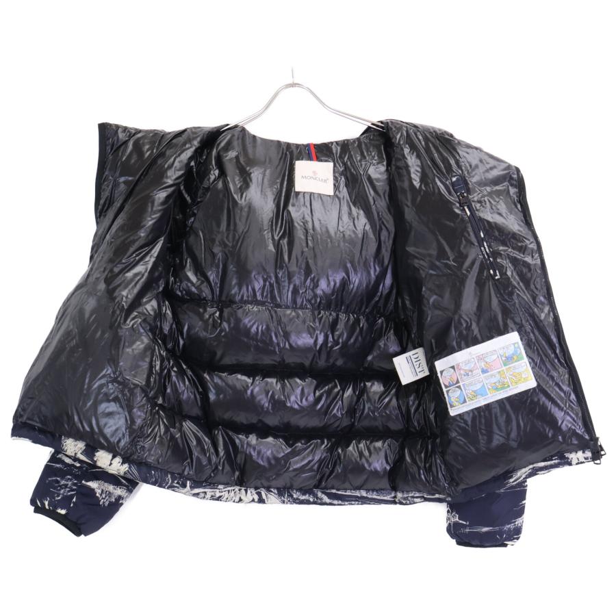 MONCLER モンクレール NEUVIC 総柄 斜めジップ フーディダウンジャケット 2 MONCLER（モンクレール） NEUVIC 総柄 斜めジップ フーディダウン